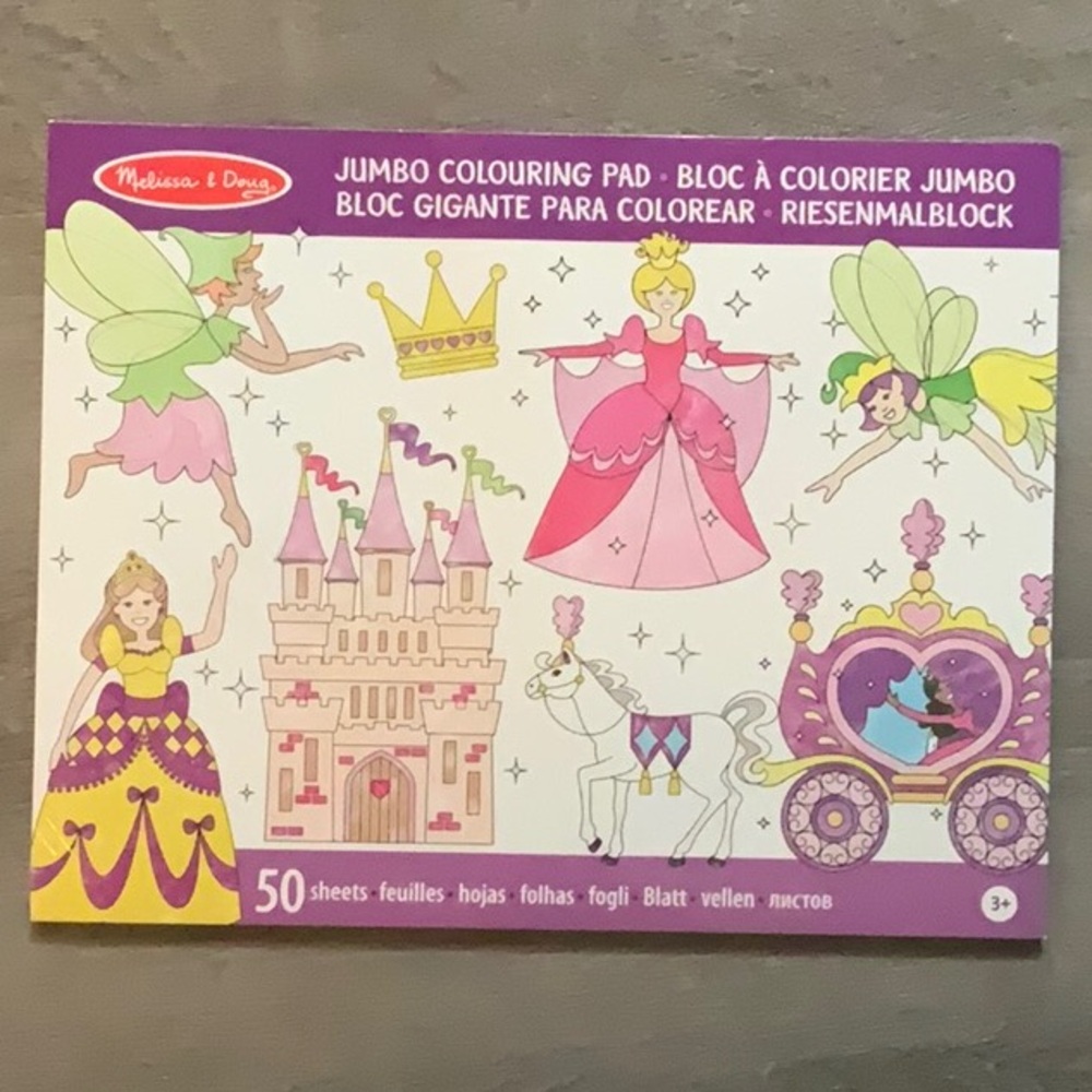 Melissa & Doug Jumbo Colouring Pad of Princesses - BRAND NEW UNOPENED